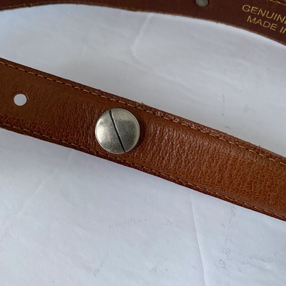 BETSEY JOHNSON BROWN LEATHER BELT - Picture 4 of 7